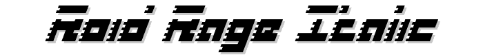 Roid Rage Italic font
